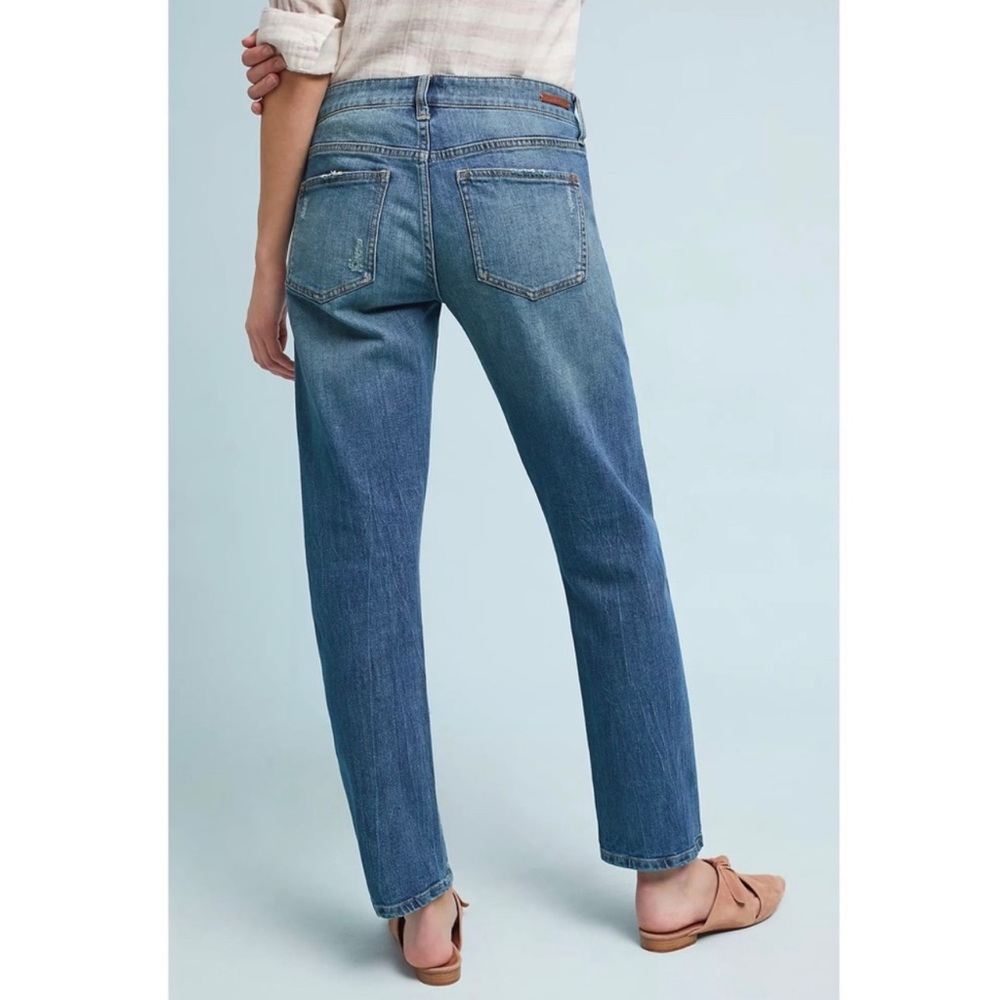 Anthropologie Pilcro Mid-Rise Slim Boyfriend Jeans Sz 26 comfort - Picture 3 of 16